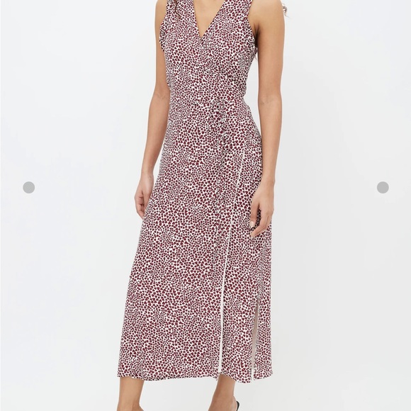 ANINE BING Silk Wrap Dress - LEAH WRAP - Wild Heart - Picture 2 of 10